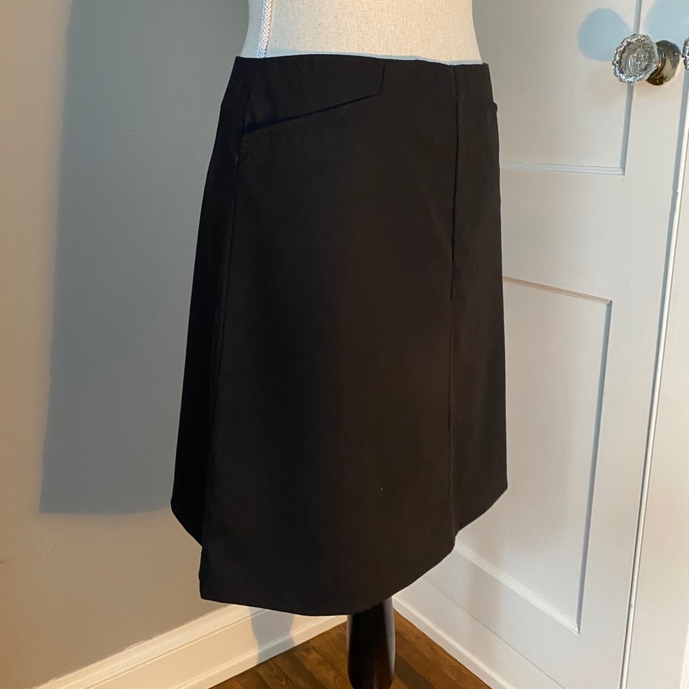 Theory Wool Center Seam Skirt